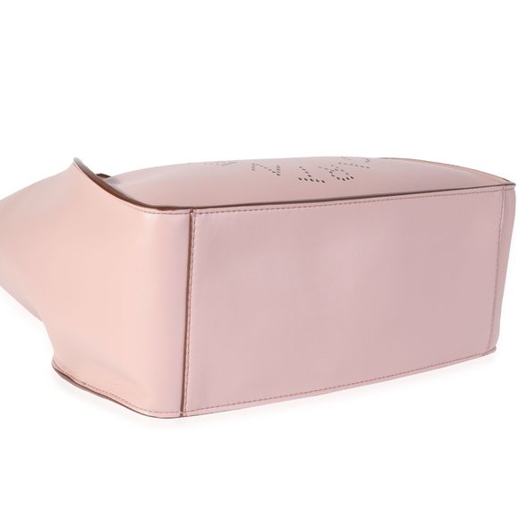 Stella McCartney Mauve Vegan Leather Perforated Logo Tote - Picture 7 of 8